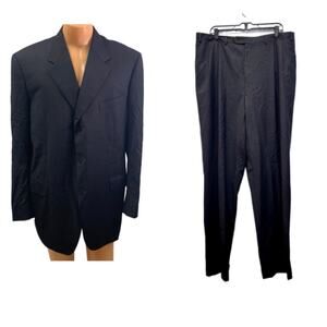 Canali Rochester Big & Tall Mens XL Wool 3-Button Suit Jacket w Matching Pants